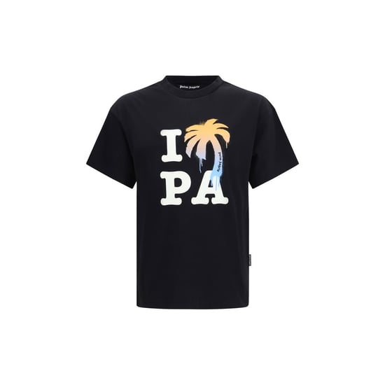 Palm Angels Schwarzes Baumwoll-T-Shirt - Image 1