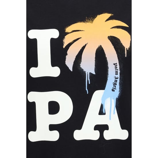 Palm Angels Schwarzes Baumwoll-T-Shirt - Image 3