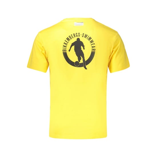 Bikkembergs Gelbes Baumwoll-Herren-T-Shirt - Image 2