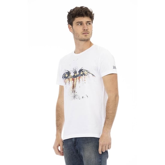 Trussardi Action Weißes Baumwoll Herren T-Shirt - Image 2