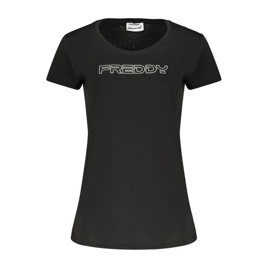 Freddy Schwarzes Baumwoll Damen T-Shirt - Image 1