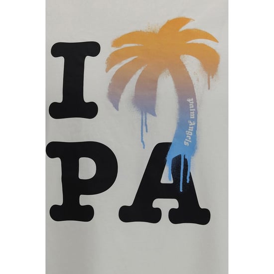 Palm Angels Weißes Baumwoll-T-Shirt - Image 3