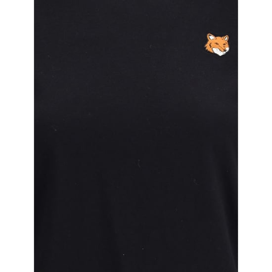 Maison Kitsuné Schwarzes Baumwoll-T-Shirt - Image 3