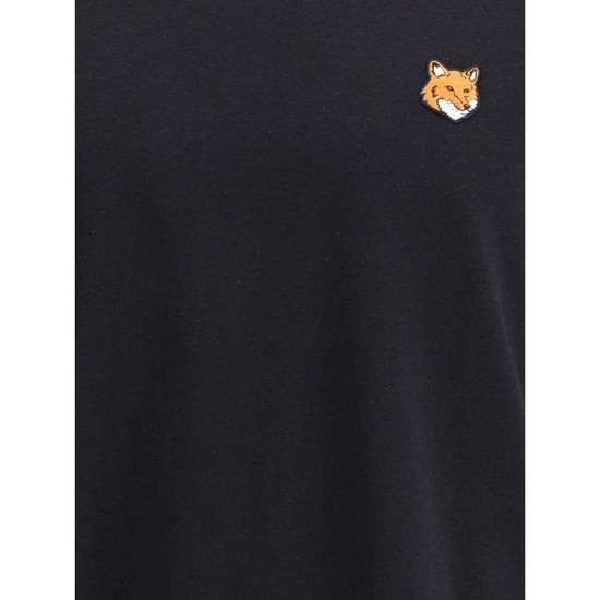 Maison Kitsuné Schwarzes Baumwoll-T-Shirt - Image 3