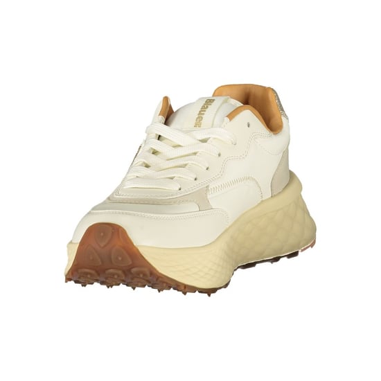 Blauer Beige Poliurethan Damen Sneaker - Image 3