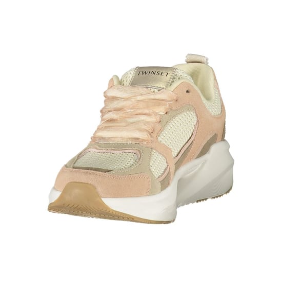 Twinset Pink Stoff Damen Sneaker - Image 3