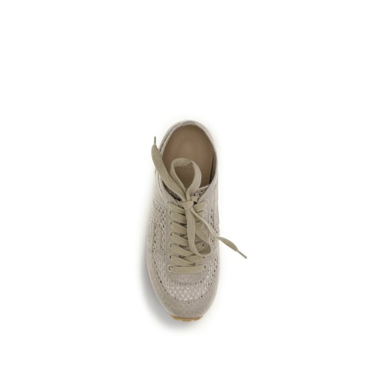 Balmain Beige Baumwoll-Laufsneaker - Image 4