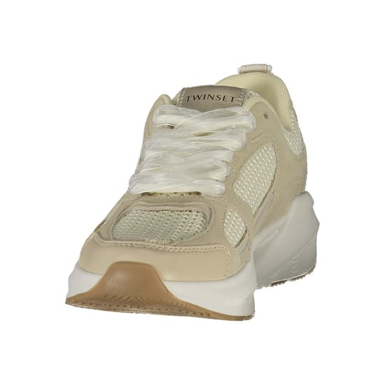Twinset Beige Stoff Damen Sneakers - Image 3