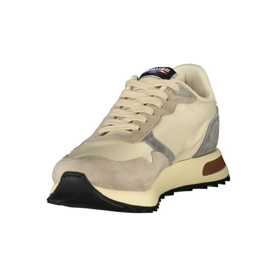 Blauer Beiger Polyester Herren Sneaker - Image 3
