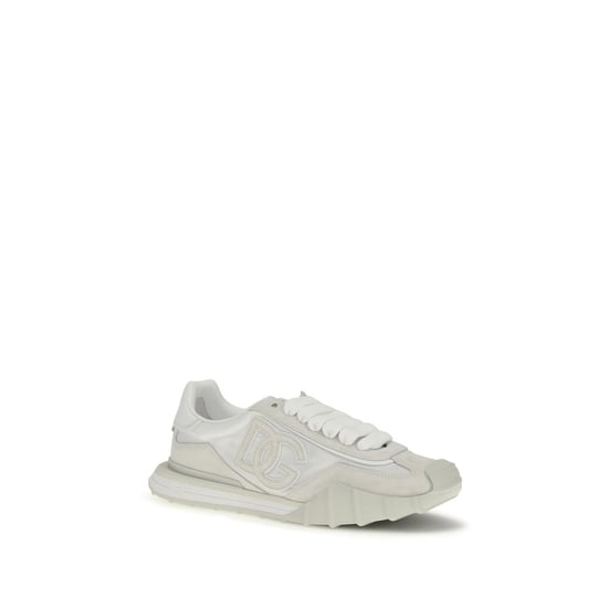 Dolce & Gabbana Weiße Kalbsleder Bos Taurus Sportliche Sneakers - Image 2
