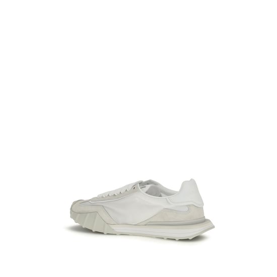 Dolce & Gabbana Weiße Kalbsleder Bos Taurus Sportliche Sneakers - Image 3