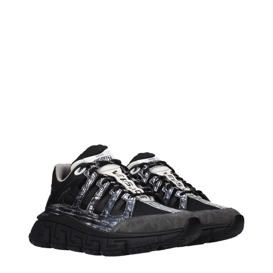 Versace Schwarze Stoff-Athletik-Sneaker - Image 2