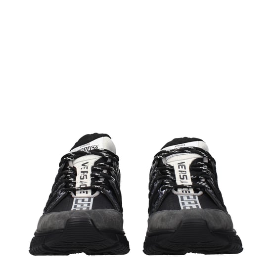 Versace Schwarze Stoff-Athletik-Sneaker - Image 3