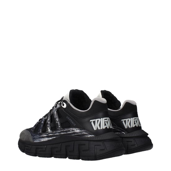 Versace Schwarze Stoff-Athletik-Sneaker - Image 4