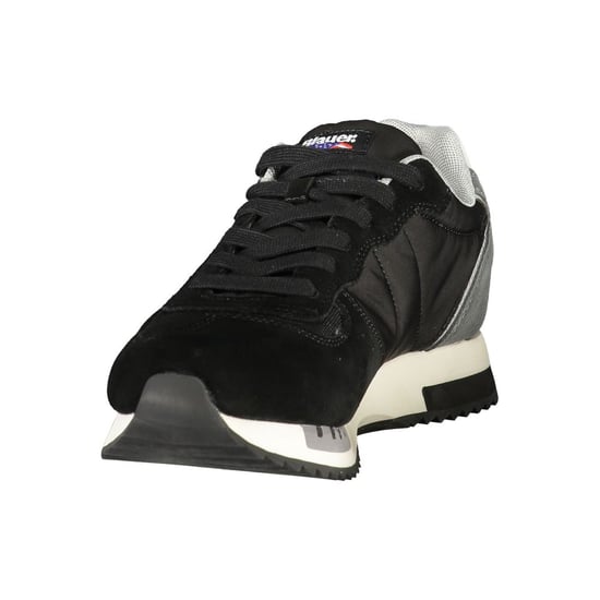 Blauer Schwarzer Polyurethan Herren Sneaker - Image 3