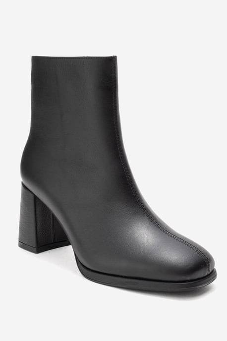 Napoli Leder Blockabsatz Stiefel (Damen) - Image 1