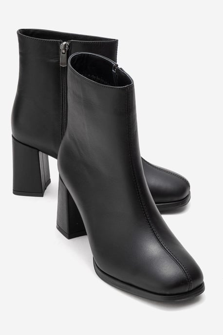 Napoli Leder Blockabsatz Stiefel (Damen) - Image 2