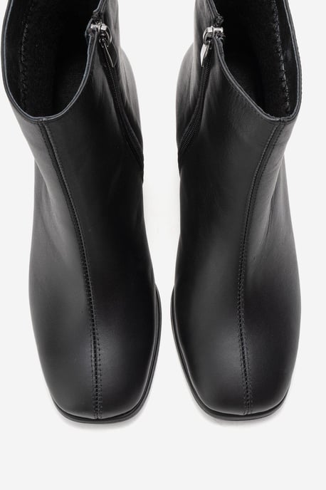 Napoli Leder Blockabsatz Stiefel (Damen) - Image 3