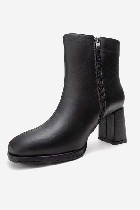 Napoli Leder Blockabsatz Stiefel (Damen) - Image 4
