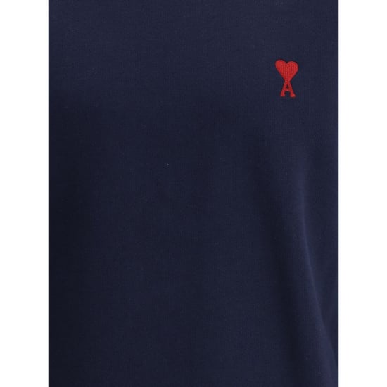 Ami Paris Blaues Baumwoll-Sweatshirt - Image 3