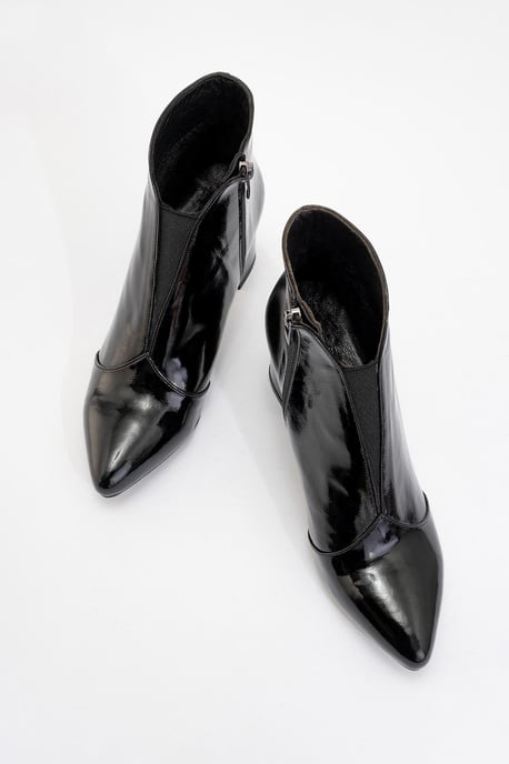 Finda Leder Blockabsatz Stiefel - Image 2