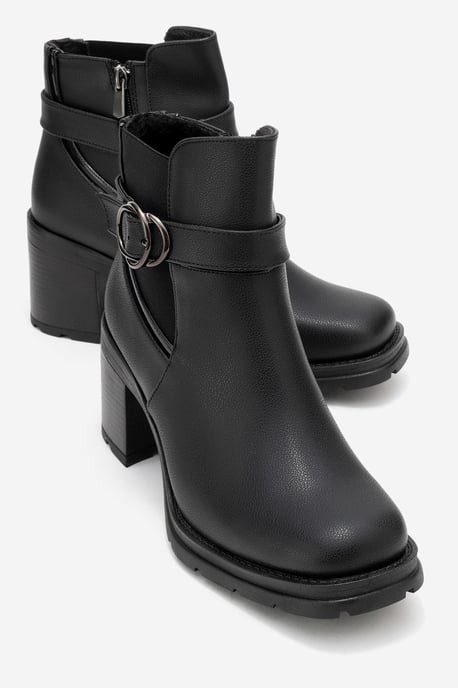 Heile Schnallen-Blockabsatz-Stiefel (Damen) - Image 2