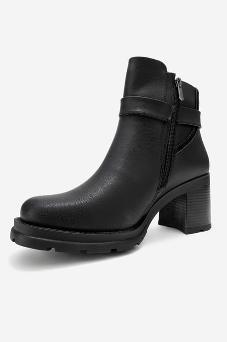 Heile Schnallen-Blockabsatz-Stiefel (Damen) - Image 4