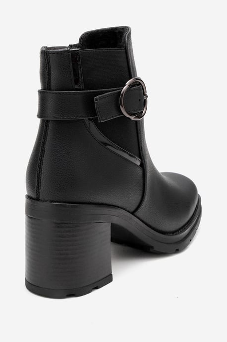 Heile Schnallen-Blockabsatz-Stiefel (Damen) - Image 5