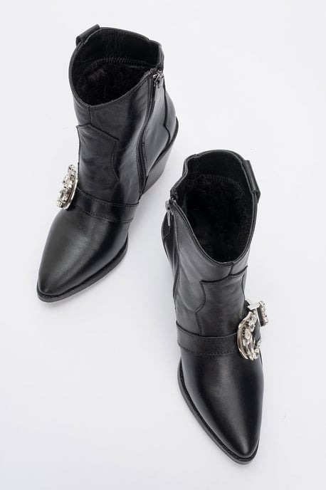 Any Leder Schnallen Stiefel - Image 2