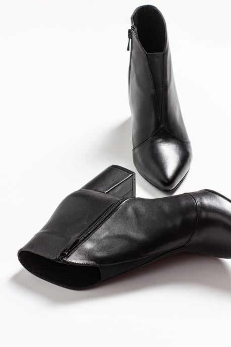 Finda Leder Blockabsatz Stiefel - Image 2