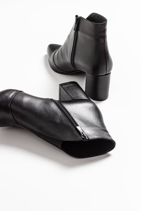 Finda Leder Blockabsatz Stiefel - Image 5