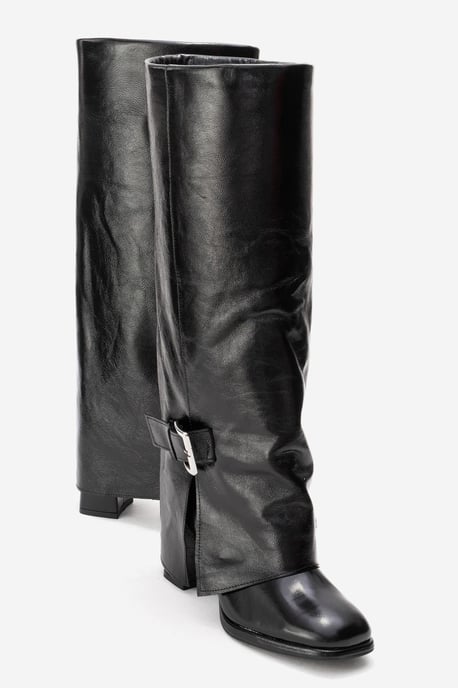 Lojo Leder Blockabsatz Stiefel (Damen) - Image 1