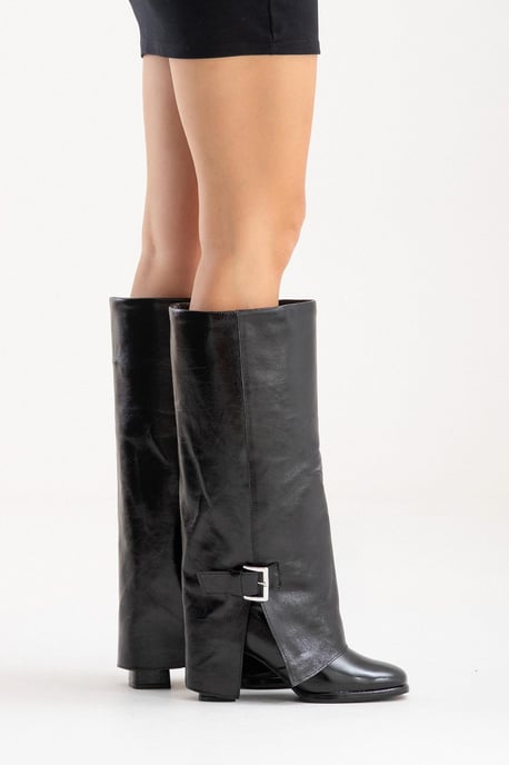 Lojo Leder Blockabsatz Stiefel (Damen) - Image 6