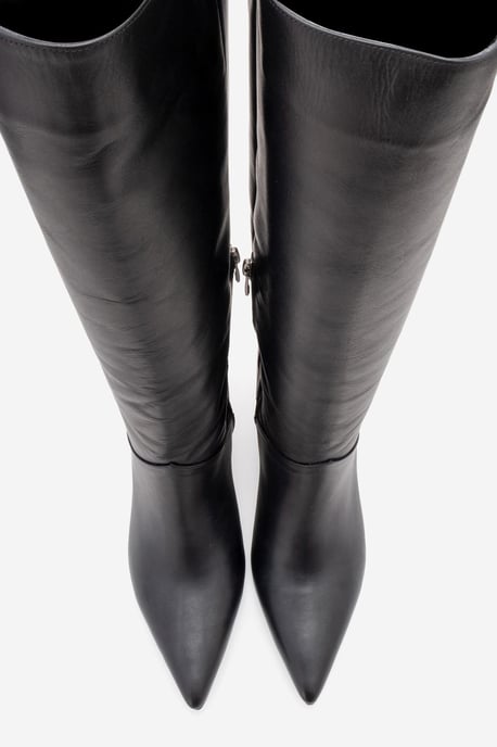 Merla Leder Blockabsatz Stiefel (Damen) - Image 3