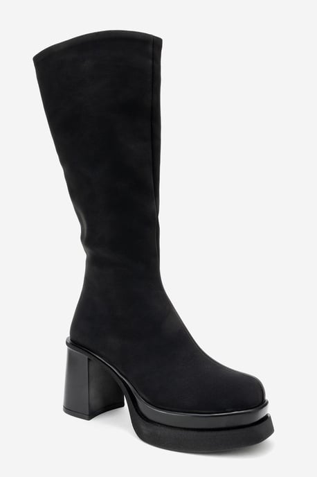 Carm Nubuck Plateau Wadenlanger Stiefel (Damen) - Image 1