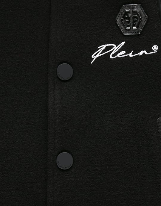 Leder-Bomber Iconic Plein - Image 3