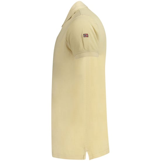 Norwegen 1963 Beiges Baumwoll-Polo für Herren - Image 3