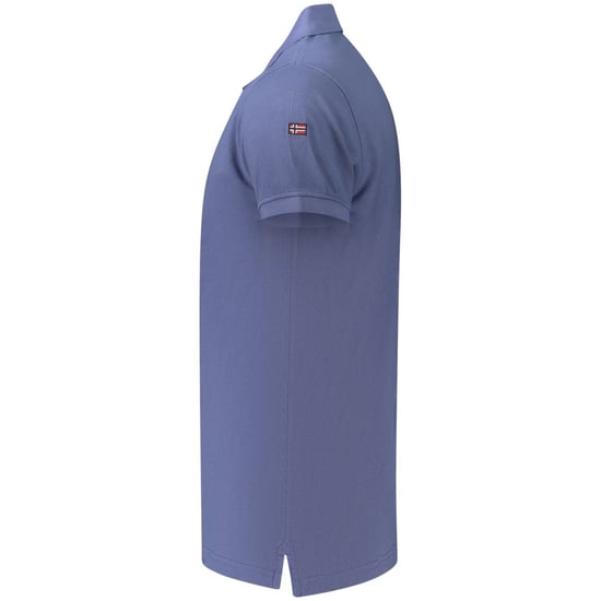 Norwegen 1963 Blauer Baumwoll-Herren-Polo - Image 3