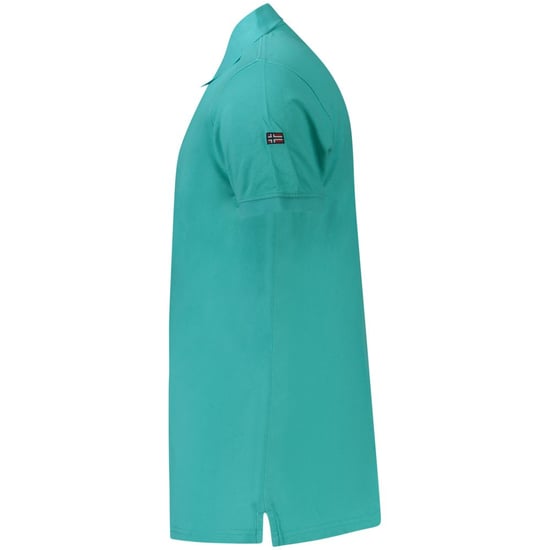 Norwegen 1963 Azzurro Baumwoll Herren Polo - Image 3