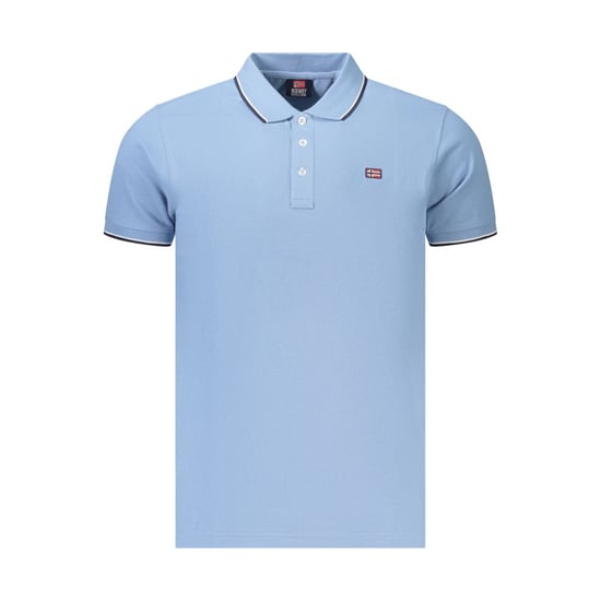 Norwegen 1963 Azzurro Baumwoll Herren-Polo - Image 1