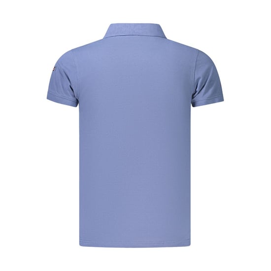 Norwegen 1963 Blaues Baumwoll-Herren-Polohemd - Image 2