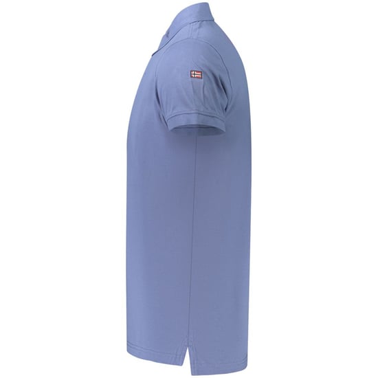 Norwegen 1963 Blaues Baumwoll-Herren-Polohemd - Image 3