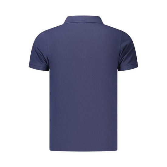 Norwegen 1963 Blaues Baumwoll-Polohemd für Herren - Image 2