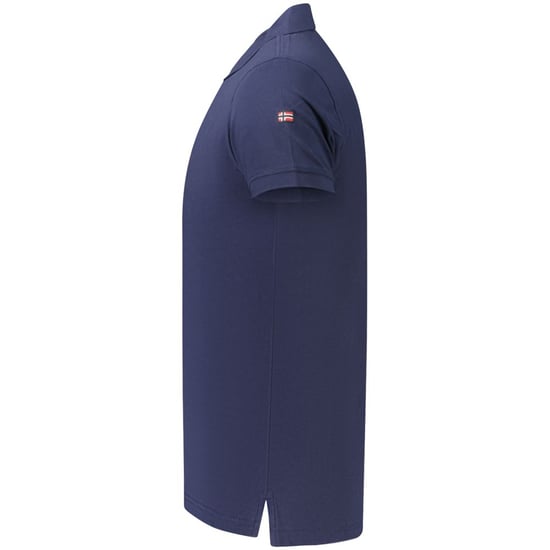 Norwegen 1963 Blaues Baumwoll-Polohemd für Herren - Image 3