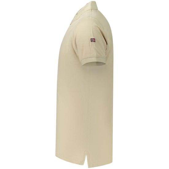 Norwegen 1963 Beiger Baumwoll-Polo für Herren - Image 3