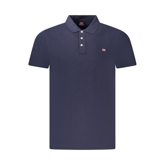 Norwegen 1963 Blaues Baumwoll-Polo für Herren - Image 1