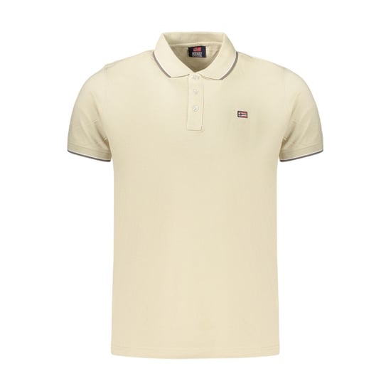Norwegen 1963 Beiger Baumwoll-Polo für Herren - Image 1