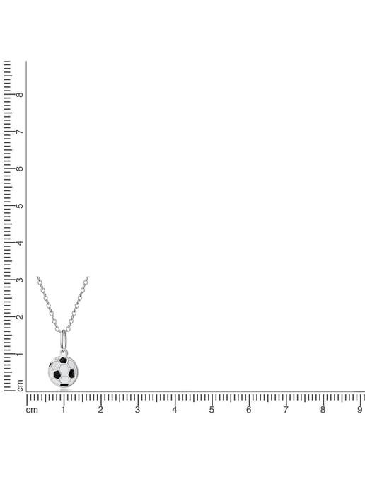Zeeme for Kids Anhänger mit Kette 925/- Sterling Silber rhodiniert Fußball - Image 2