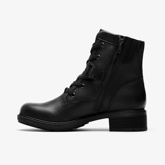 Hearth Parker Black Leather Stiefel - Image 2