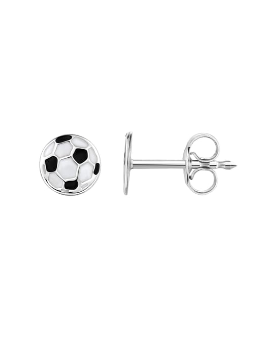 Zeeme for Kids Ohrstecker 925/- Sterling Silber rhodiniert Fußball - Image 2